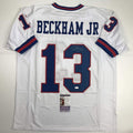 Autographed/Signed Odell Beckham Jr. New York Color Rush Football Jersey JSA COA