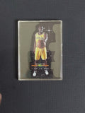 1993 Classic Draft Picks Chris Webber Acetate rookie card limited to 1 of 26,000 featuring Webber in his Michigan Wolverines uniform.