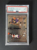 Front of 1999 SkyBox Metal Rivalries #6R featuring Kobe Bryant and Penny Hardaway, professionally graded PSA Mint 9.