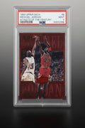 1999 Upper Deck Michael Jordan Athlete of the Century #8 PSA 9 Mint front