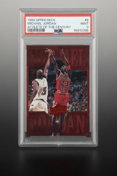 1999 Upper Deck Michael Jordan Athlete of the Century #8 PSA 9 Mint front