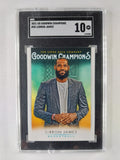 2021 Upper Deck Goodwin Champions LeBron James #50 basketball card graded SGC 10 GEM with certification number 1194203.