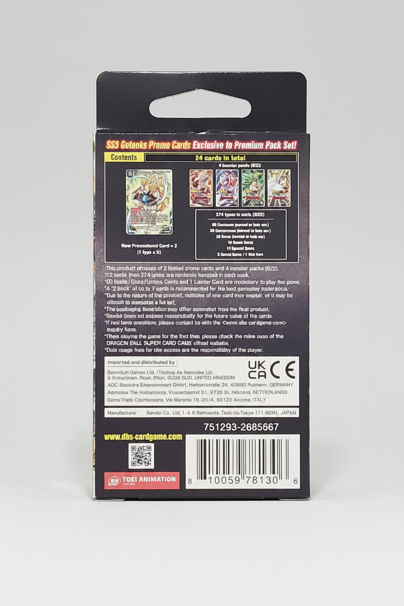 Dragon Ball Super Card Game Premium Pack Set PP18 sealed product