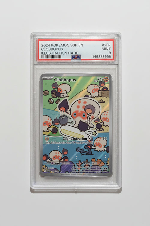 PSA 9 Clobbopus Illustration Rare Pokemon Surging Sparks graded card