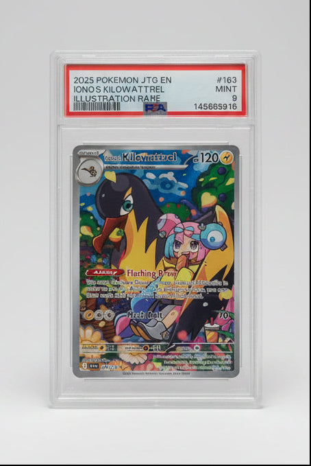 PSA 9 Pokemon Journey Together Kilowattrel Illustration Rare graded card