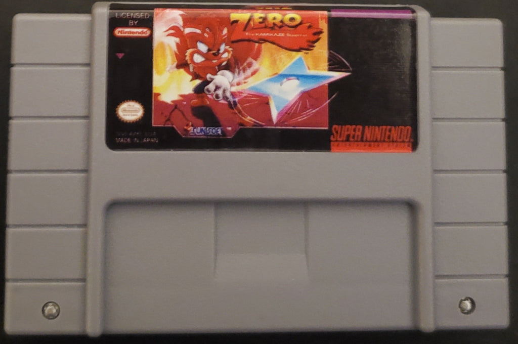 Zero the Kamikaze Squirrel SNES Video Game Super Nintendo 1994