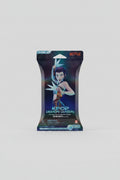Front of sealed 2026 KAYOU KPop Demon Hunters Energy Edition Series 01 booster pack showing Netflix branding, character artwork and 8 card pack marking.