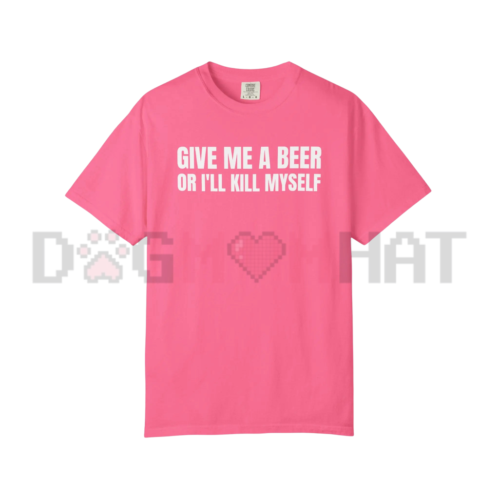 Beer Lover Tee – "Give Me A Beer" Minimalist Shirt