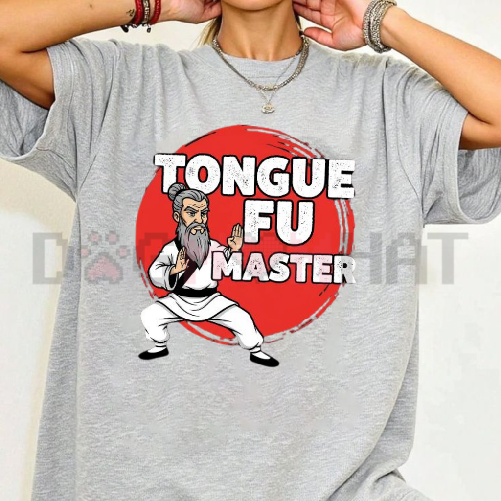 "Tongue Fu Master" Premium T-Shirt – Funny Foodie Graphic Tee