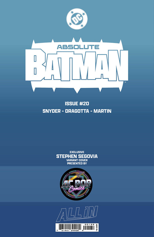 ABSOLUTE BATMAN #20 STEPHEN SEGOVIA EXCLUSIVE VAR (05/13/2026)