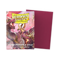 Dragon Shield Matte Dual Sleeves - Pomegranate & Gold (100-Pack)