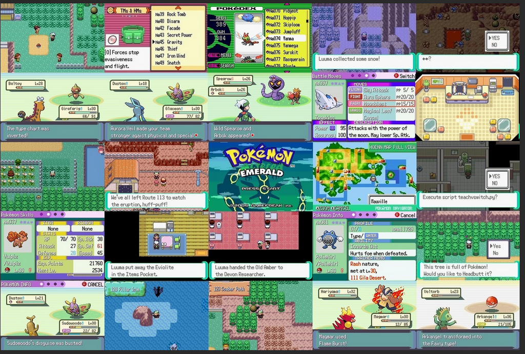 Pokemon Altered Emerald GBA ROM Hack Video Game Boy Advance