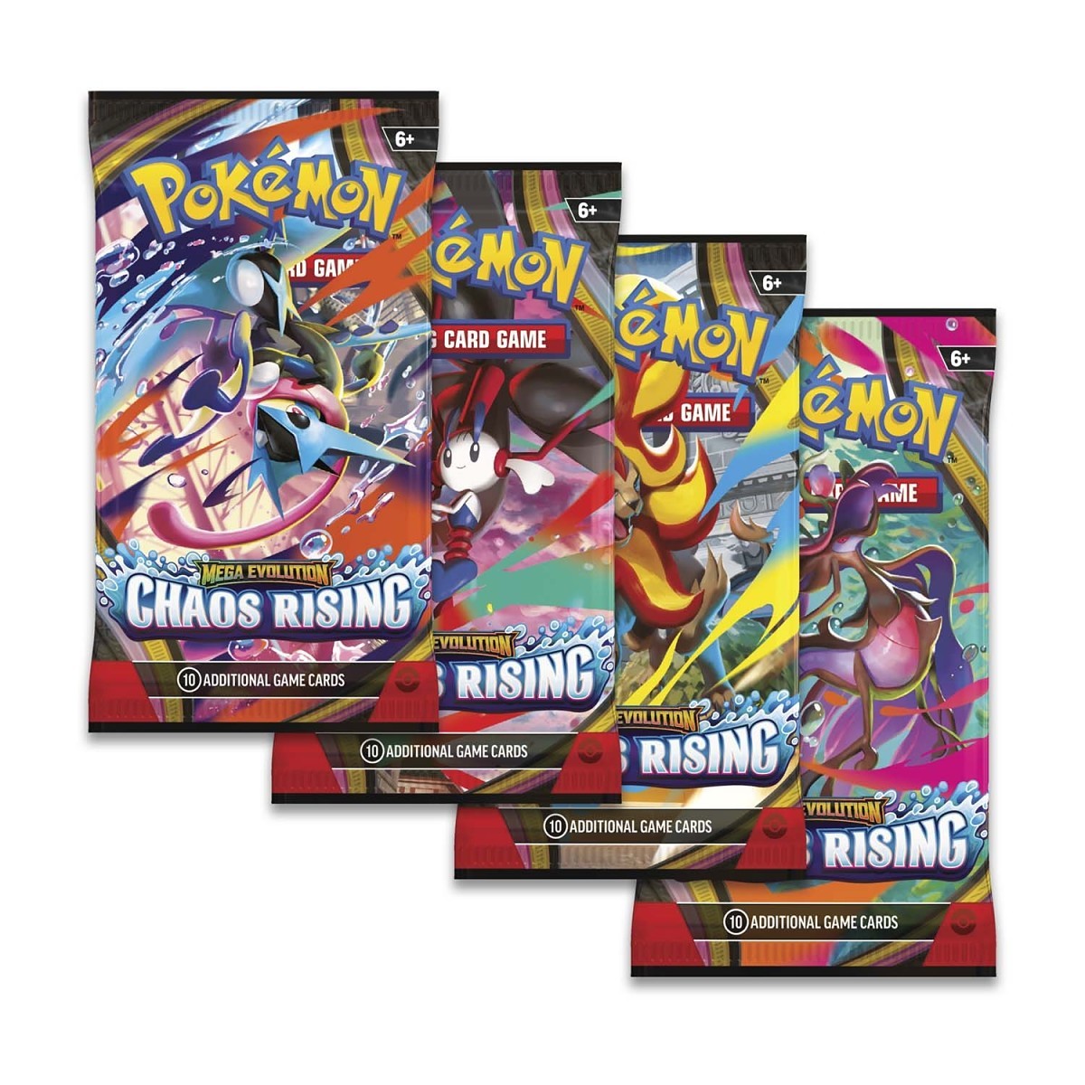 2025 Pokemon TCG Mega Evolution Chaos Rising Booster Pack sealed product