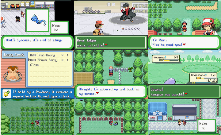 Pokemon Clover GBA ROM Hack Video Game V 1.3.3 Custom Gameboy Advance