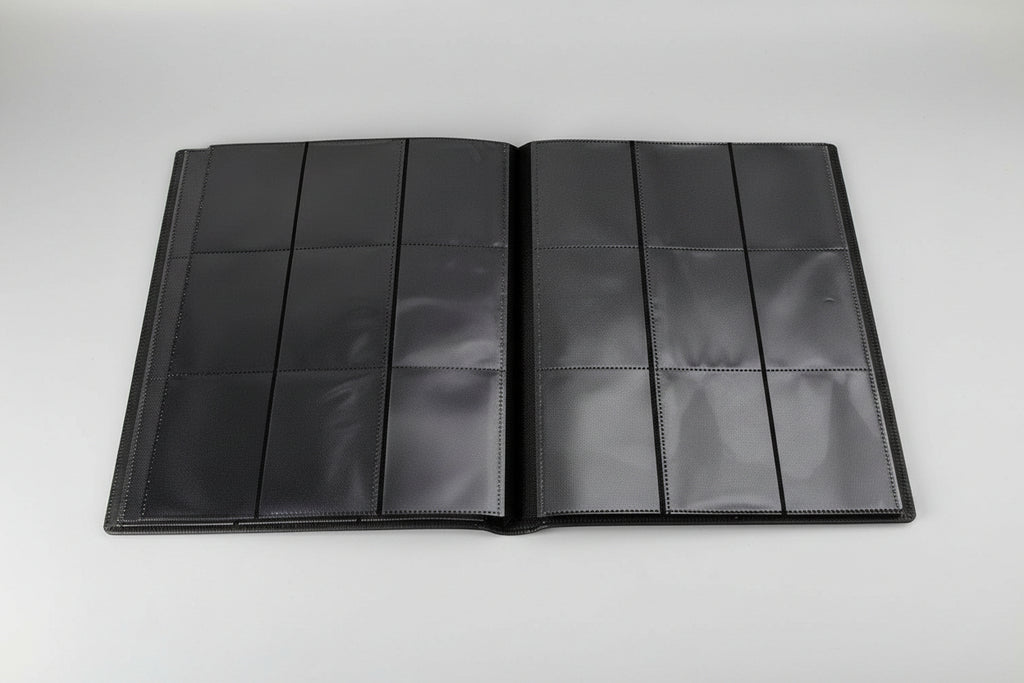 Card Binder – 720 Capacity, Zippered Trading Card Holder for MTG, Sports & Collectible Cards – Acid-Free (Black, 9 Pocket)
