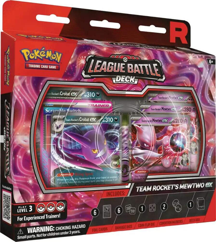 2025 Pokemon TCG Team Rocket’s Mewtwo ex League Battle Deck