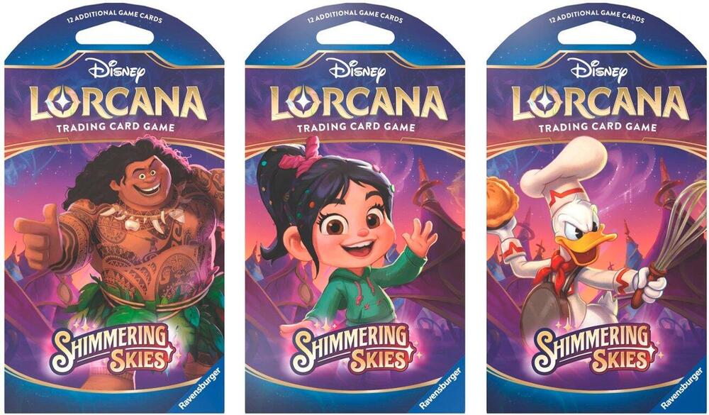 2024 Disney Lorcana Trading Card Game Shimmering Skies Sleeved Booster Pack