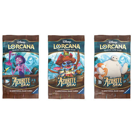 2024 Disney Lorcana Trading Card Game Azurite Sea Sleeved Booster Pack