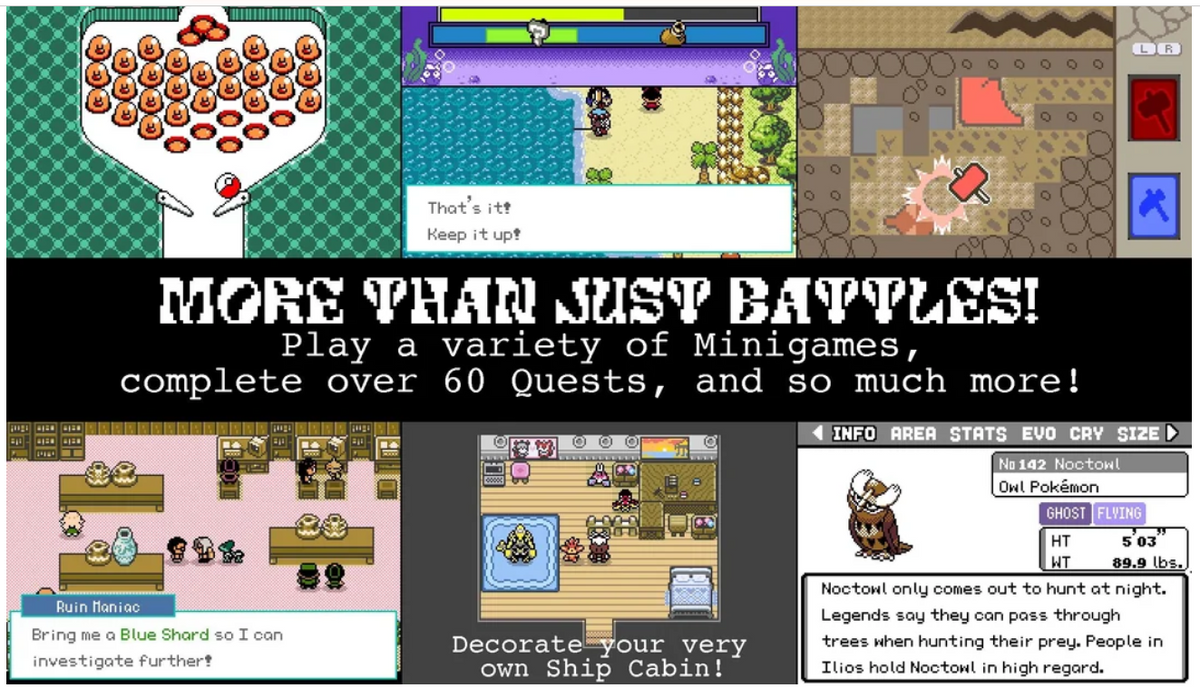 Pokemon Lazarus GBA ROM Hack Video Game Custom Gameboy Advance
