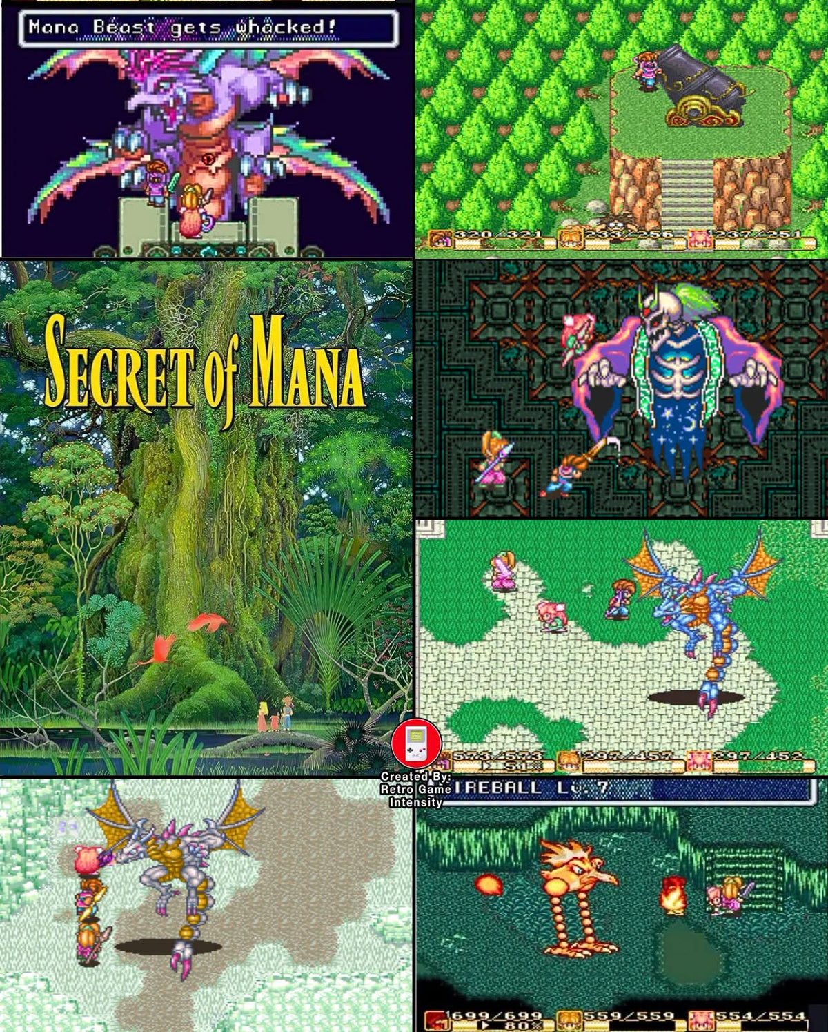 Secret of Mana SNES Video Game Cartridge Super Nintendo 1993