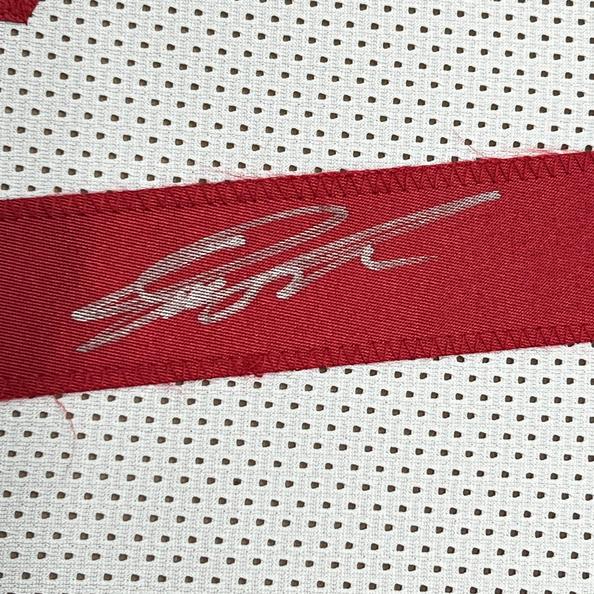 Framed Autographed/Signed Dominique Wilkins 35x39 Atlanta White Basketball Jersey PSA/DNA COA