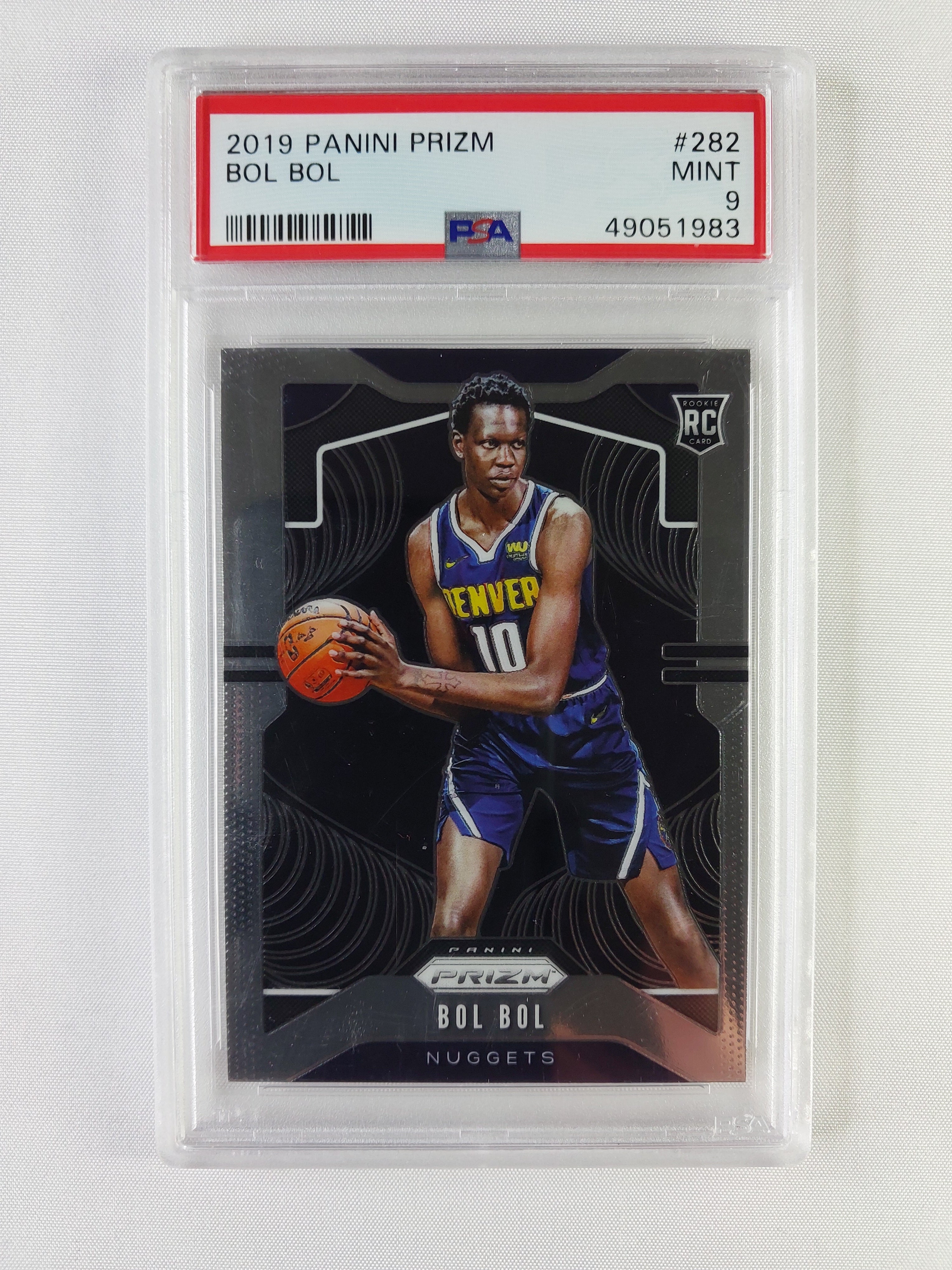 2019-20 Panini Prizm Bol Bol #282 Rookie Card RC – PSA Mint 9
