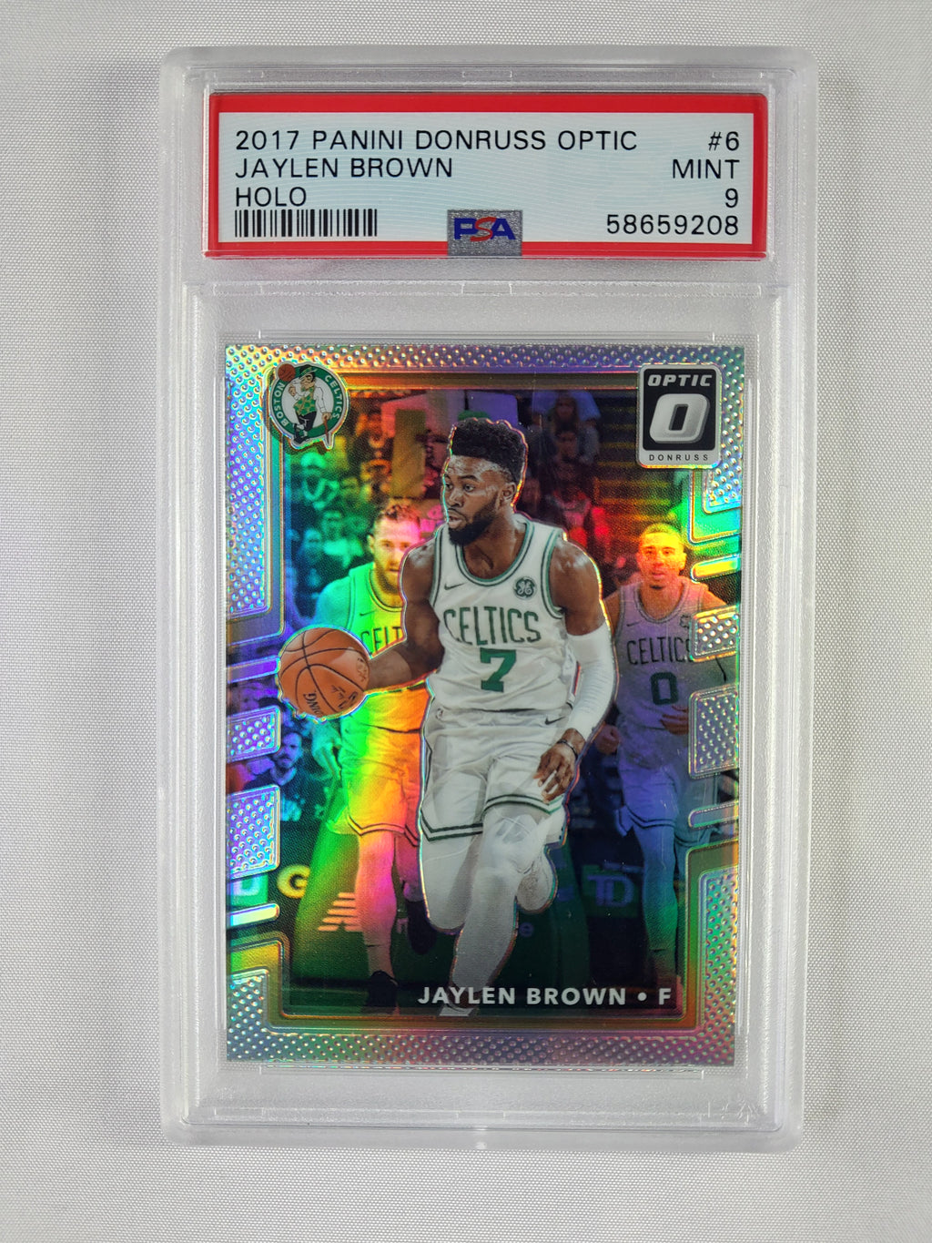 2017-18 Panini Donruss Optic Jaylen Brown #6 Holo Prizm PSA 9