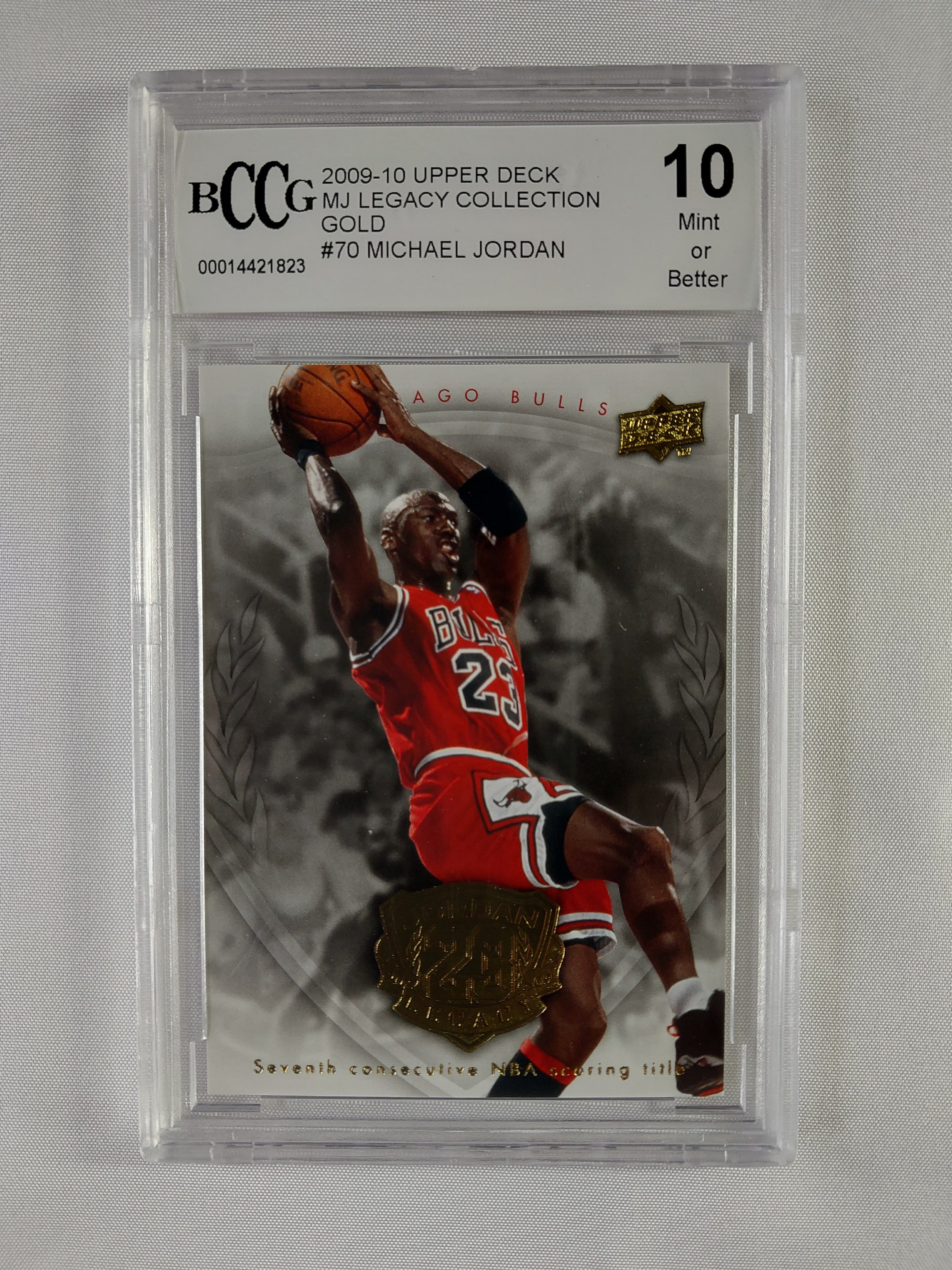 2009-10 Upper Deck Michael Jordan MJ Legacy Collection Gold #70 BCCG 10