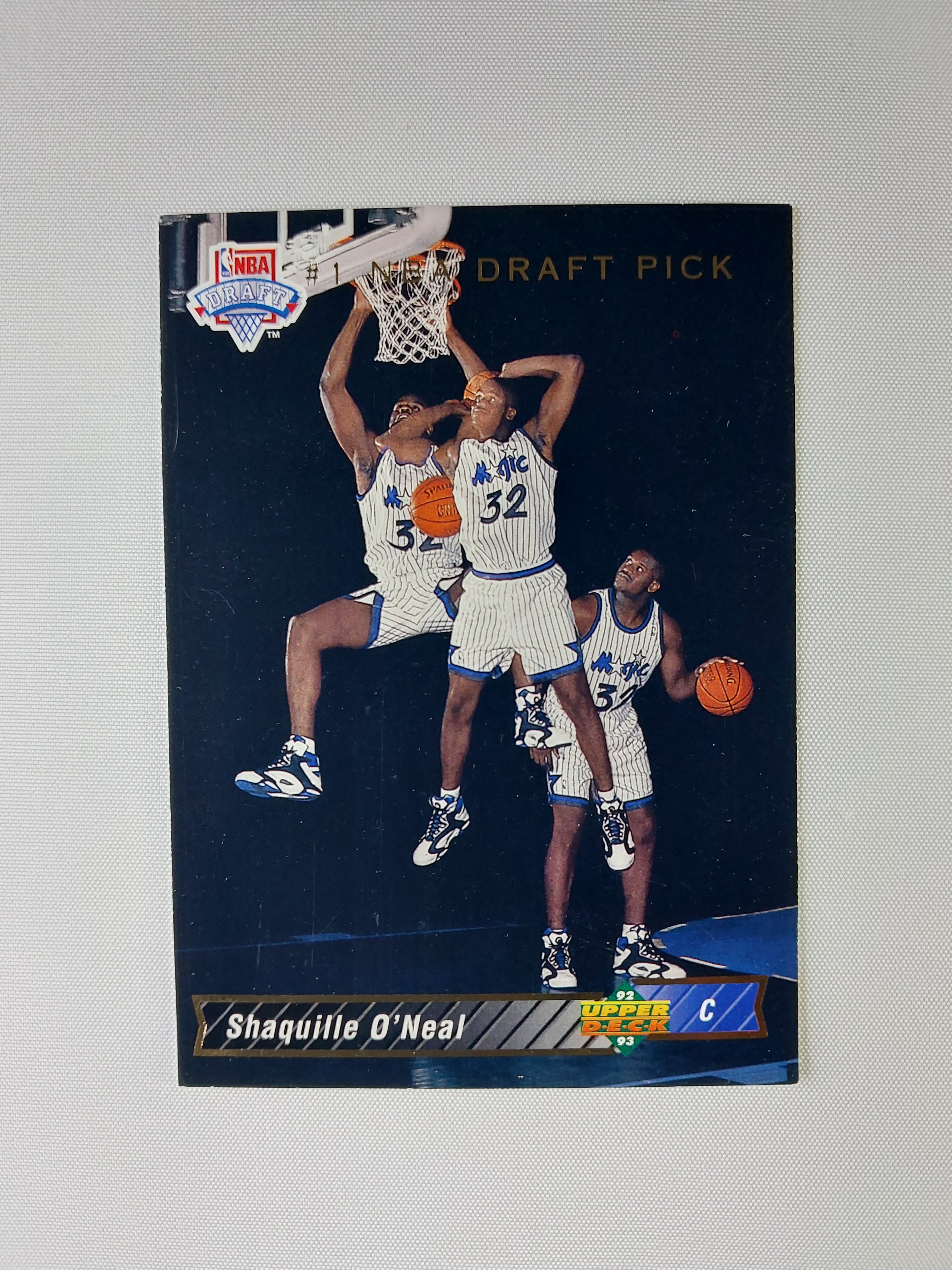 1992-93 Upper Deck Shaquille O'Neal #1 Draft Pick Rookie RC Orlando Magic
