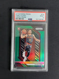 2018-19 Panini Prizm Trae Young #78 Green Prizm rookie card PSA 9 Mint Atlanta Hawks RC.